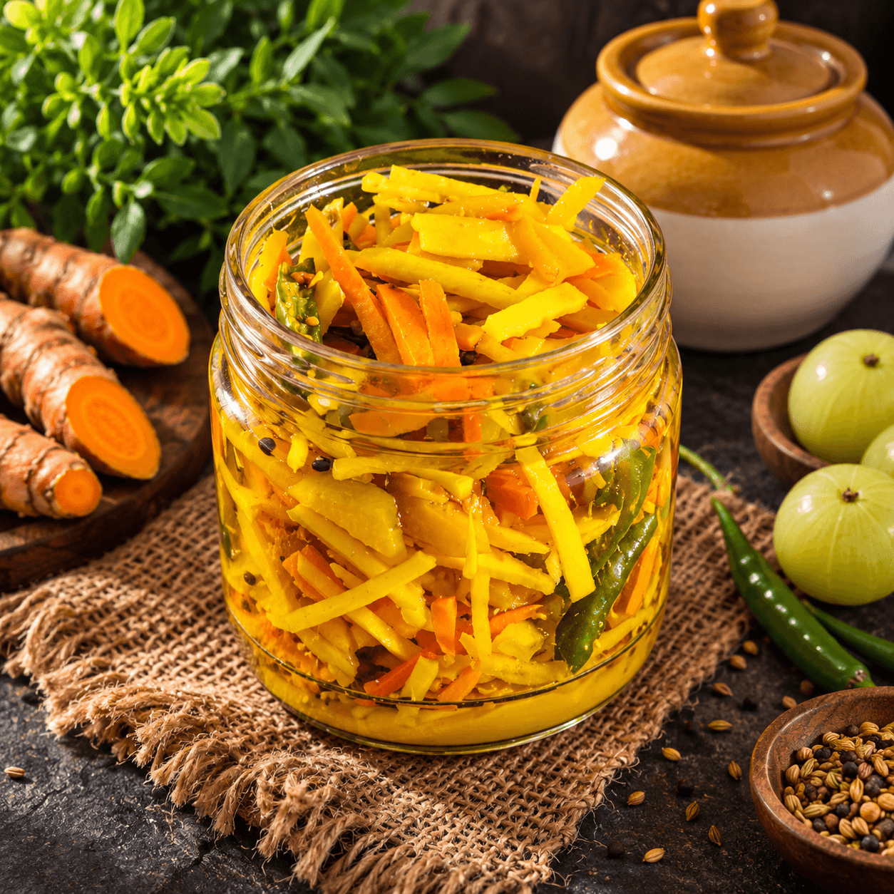 Haldi Achar (Turmeric Pickle)