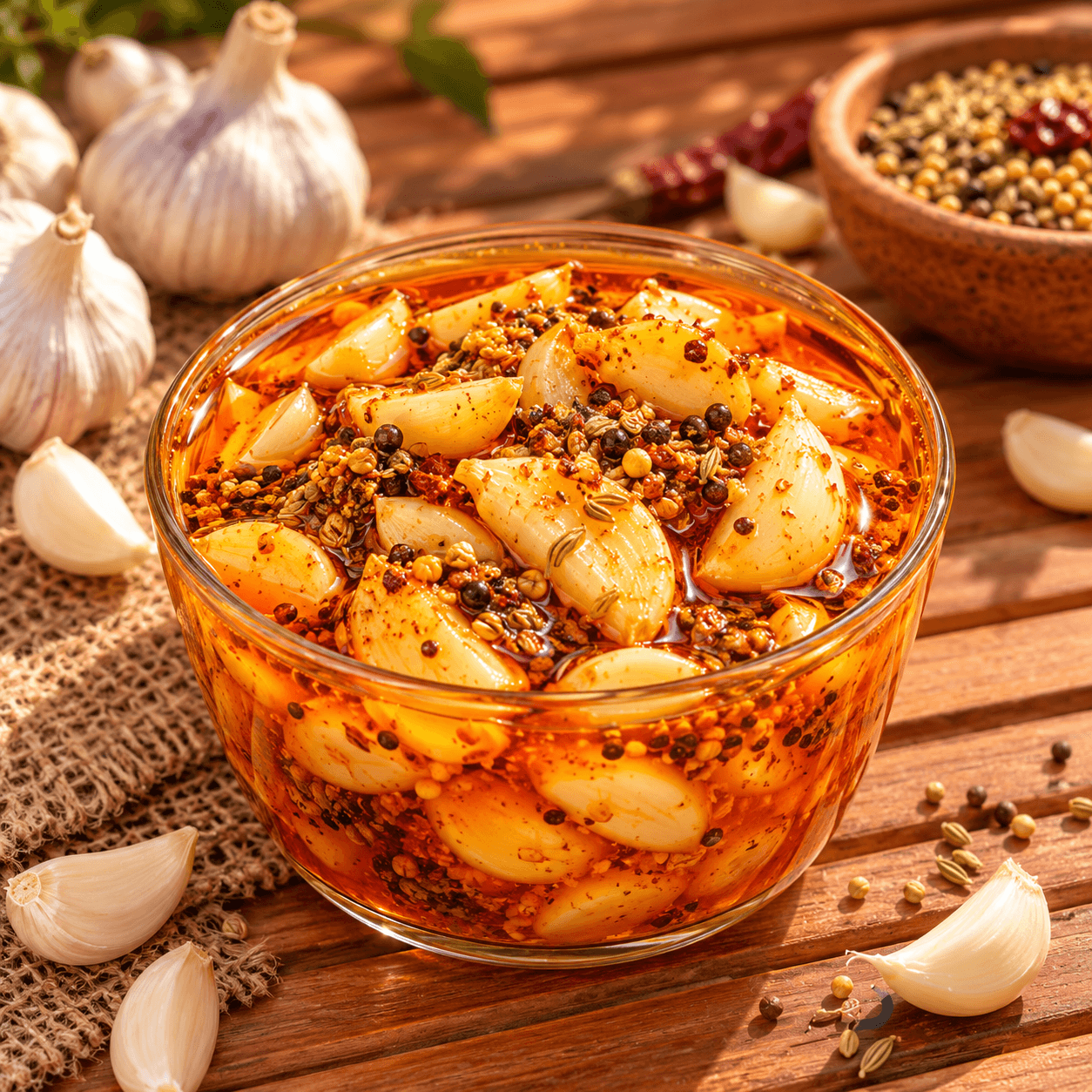 Lehsun Achar (Garlic Pickle)